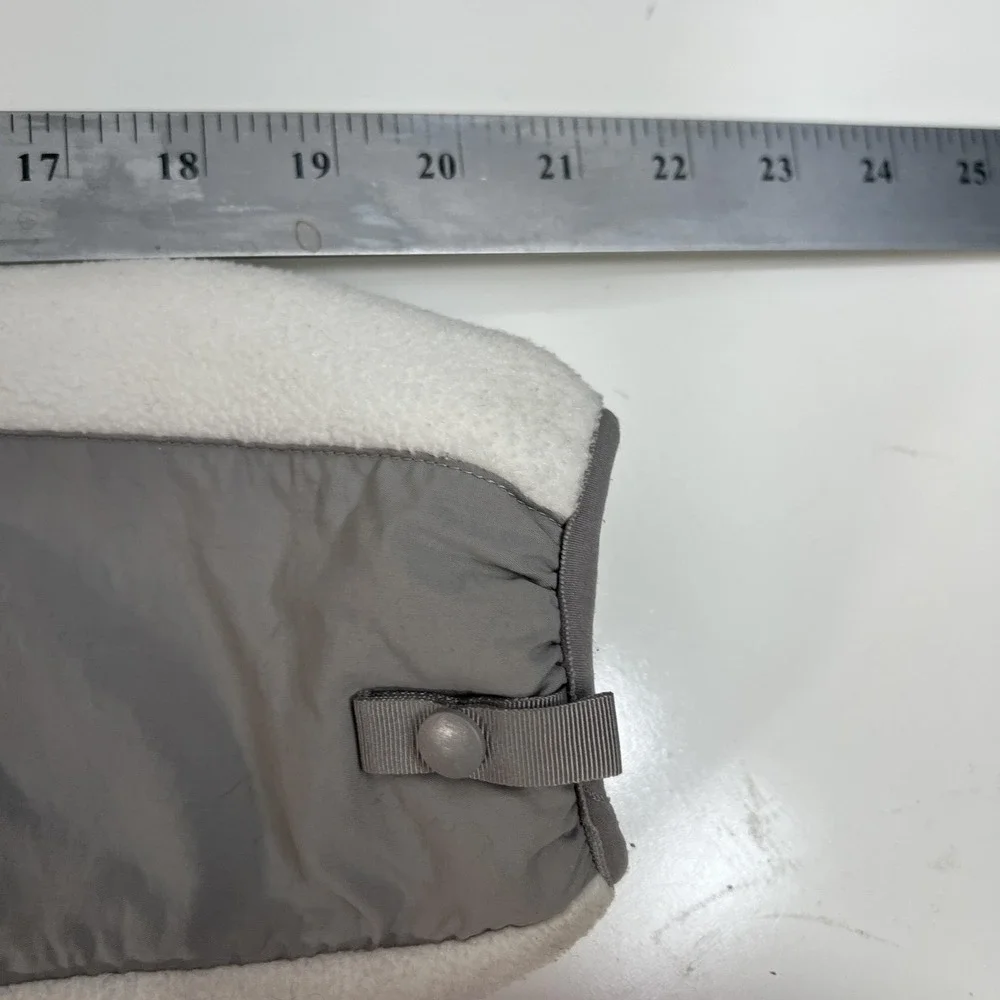 The North Face Jacket Girls 14/16‎ White Gray Fleece Zip Polartec Classic